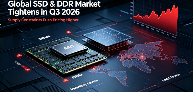 Globale SSD- og DDR-priser stiger i 3. kvartal 2026 midt i AI-drevet stram forsyning; GUDGA opretholder stabil forsyning til globale B2B-partnere